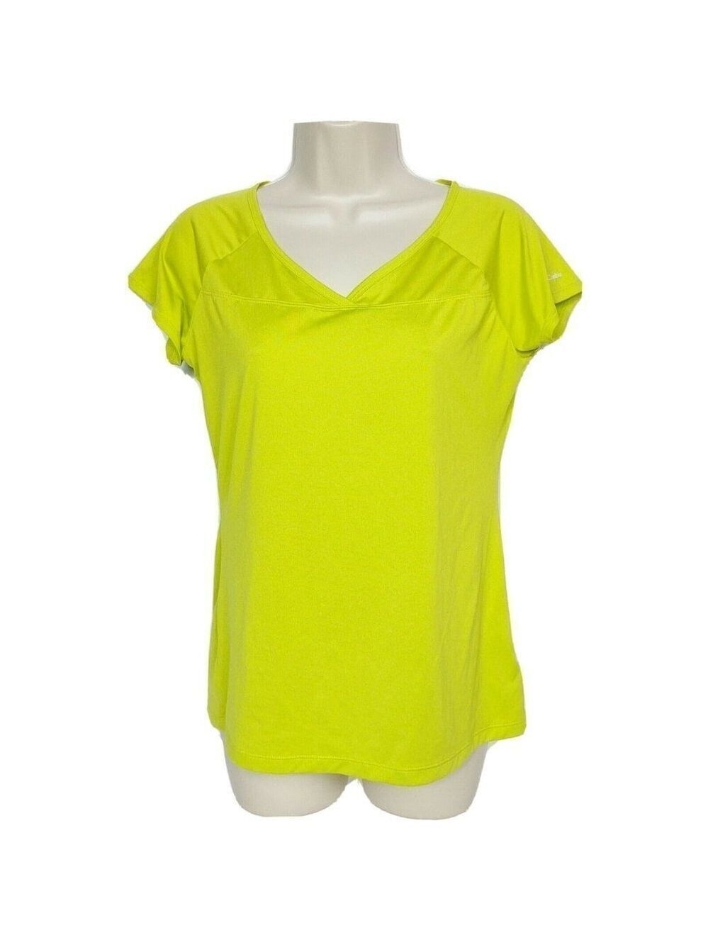Columbia Womens Athletic Top Green Size Medium
